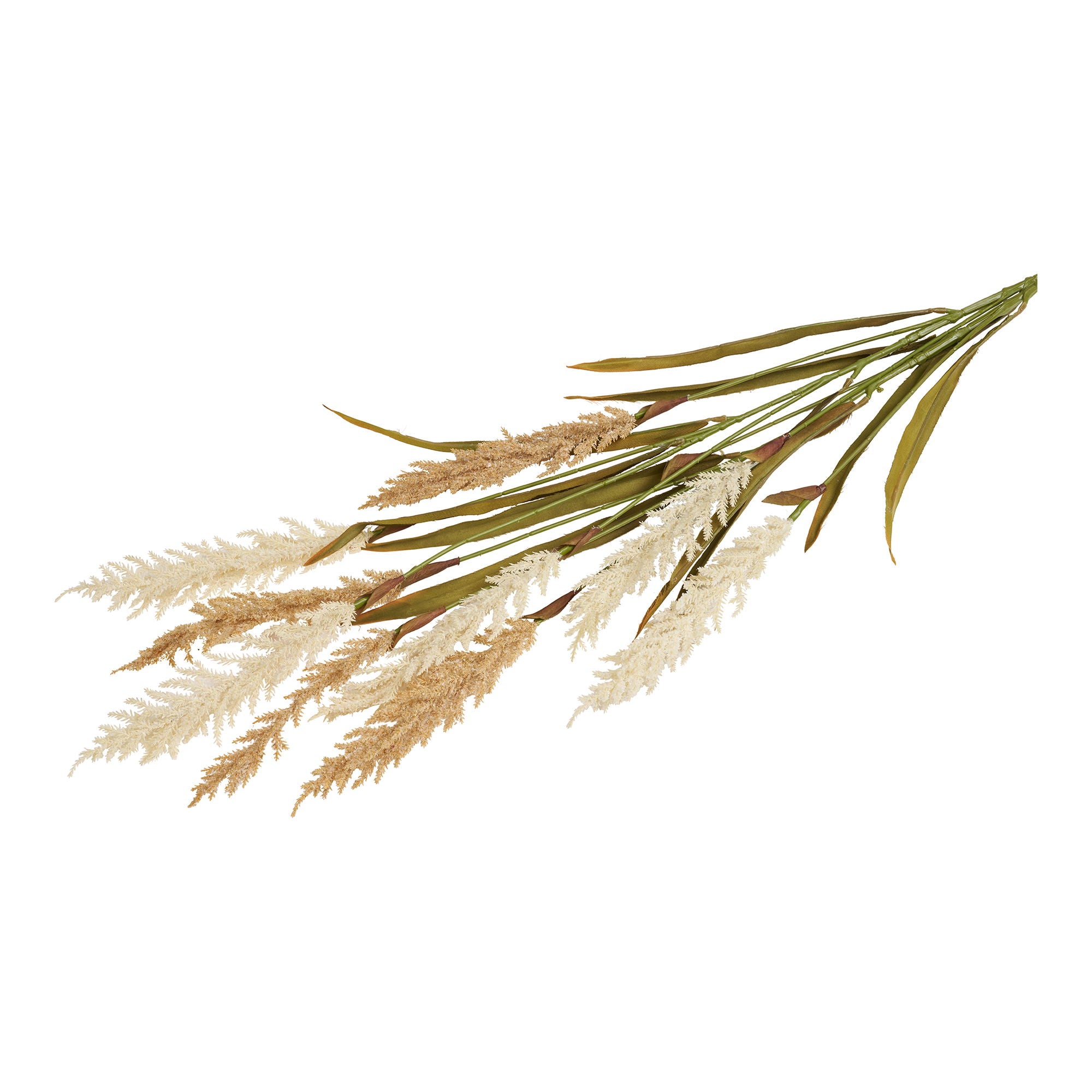 Dekon ruoho - Deko -ruoho, keinotekoinen, beige/hiekka, 2 varrta, H: 130 cm