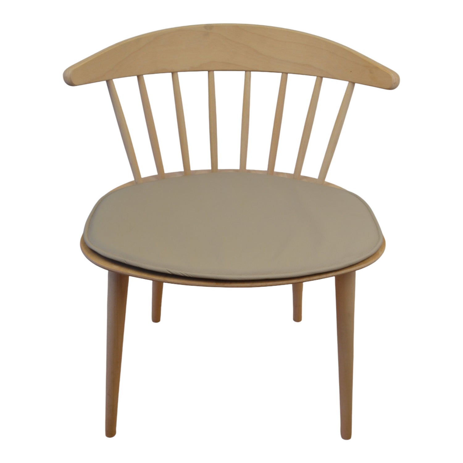 Ylellinen tyyny heinän J104 -tuoliin - hiekkavärinen nahka