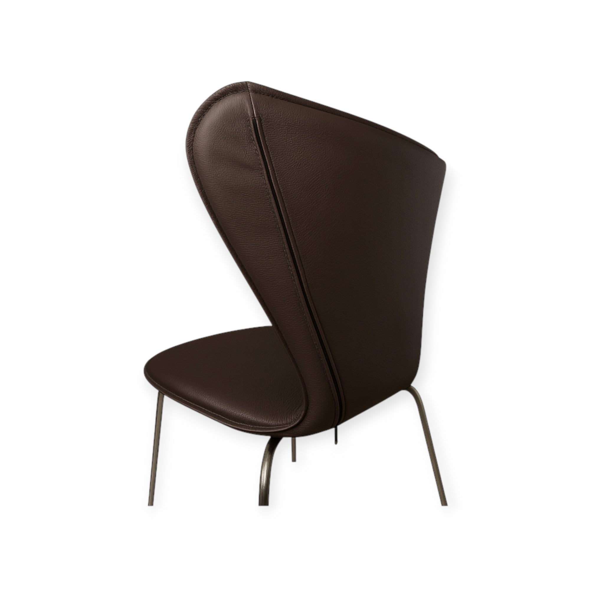 Koko päällinen Arne Jacobsen 3107 tuolille tummanruskeaa nahkaa