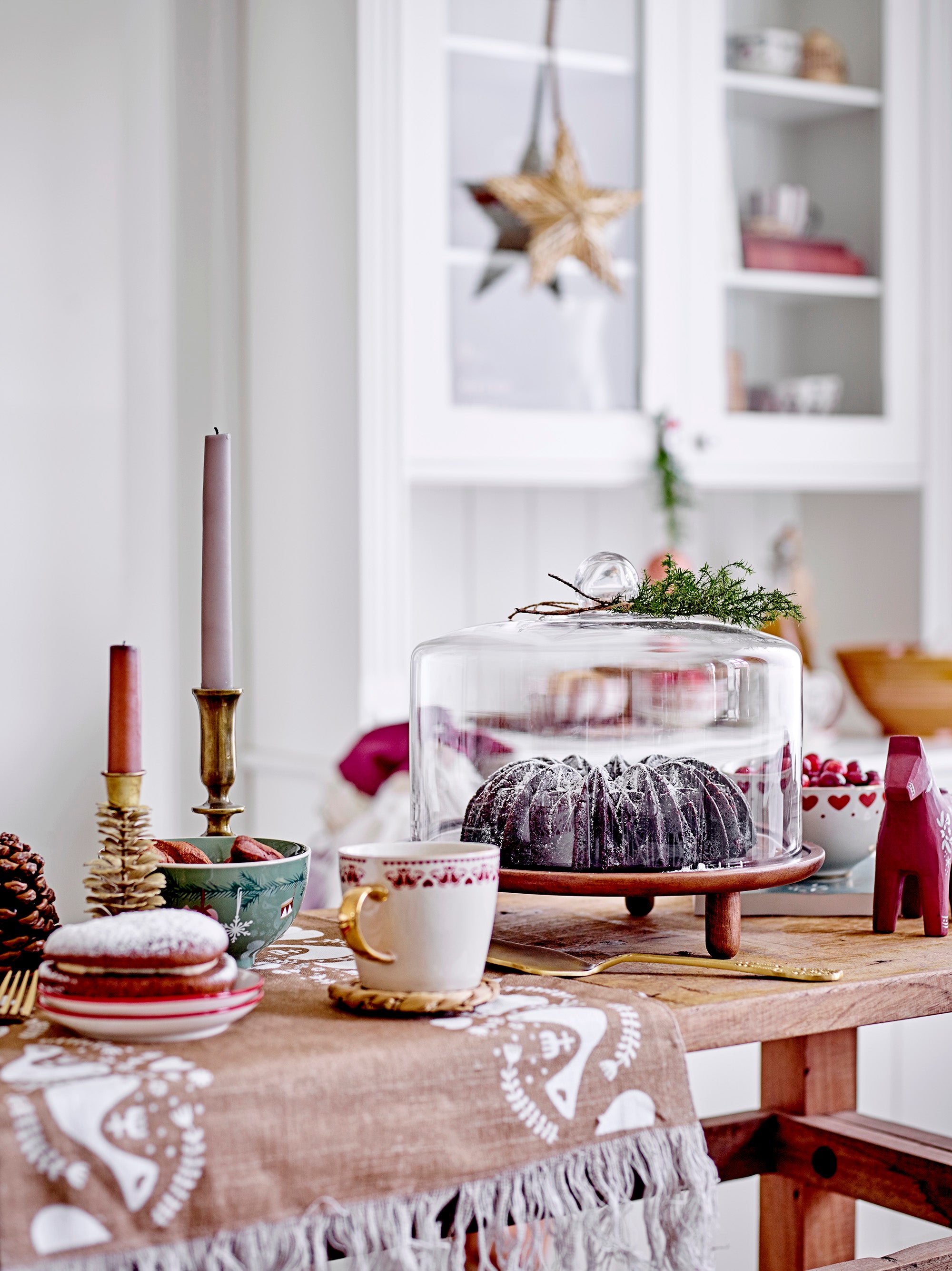 Yule -kulho, vihreä, kivitavara