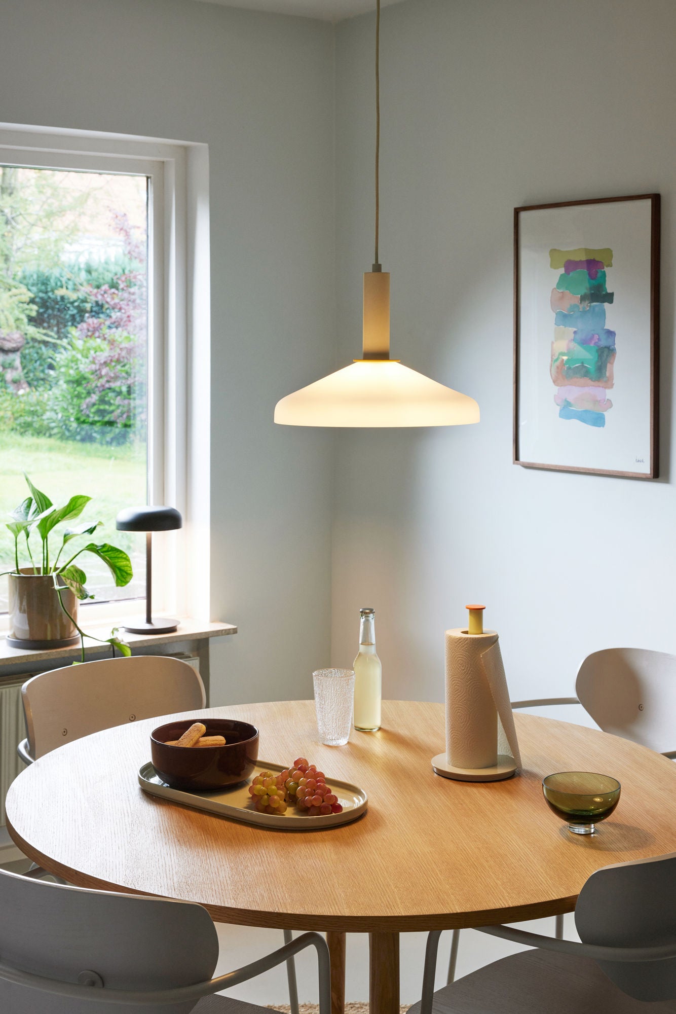 Hübsch Amare Bowl Pieni punertava ruskea