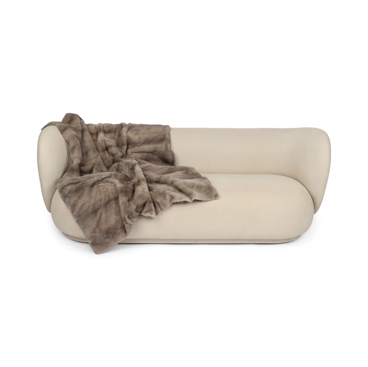 Minkkiruudukko | Takaosa kashmiria | Hopeansininen | 120x136 cm