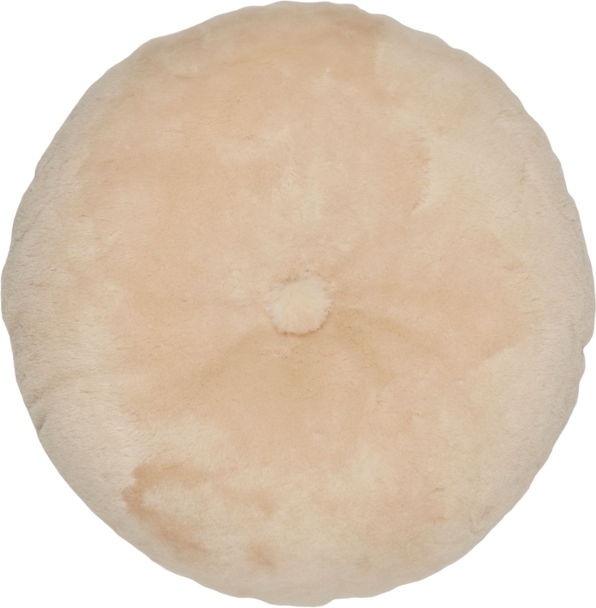 Lampaannahkainen tyyny | Mokasiini | Kaksipuolinen | Ø 45 cm