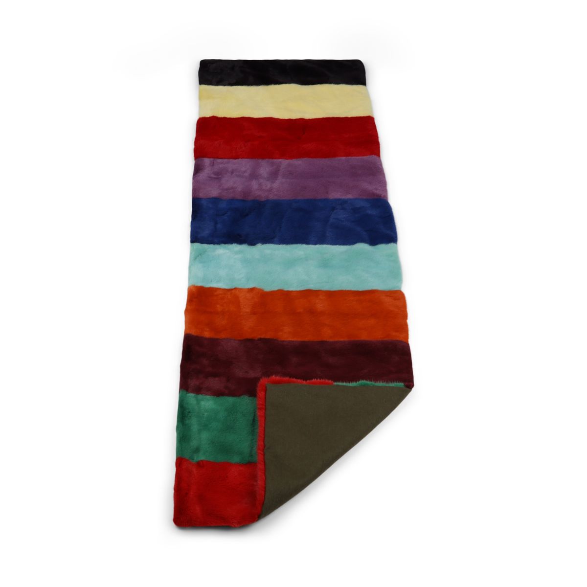 Minkkiruudukko | Takaosa kashmiria | Monivärinen Kirkas | 70x230 cm