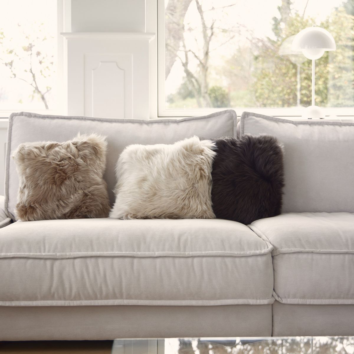 Lampaannahkainen tyyny | Pitkäkarvainen | Uusi-Seelanti | 35x35 cm