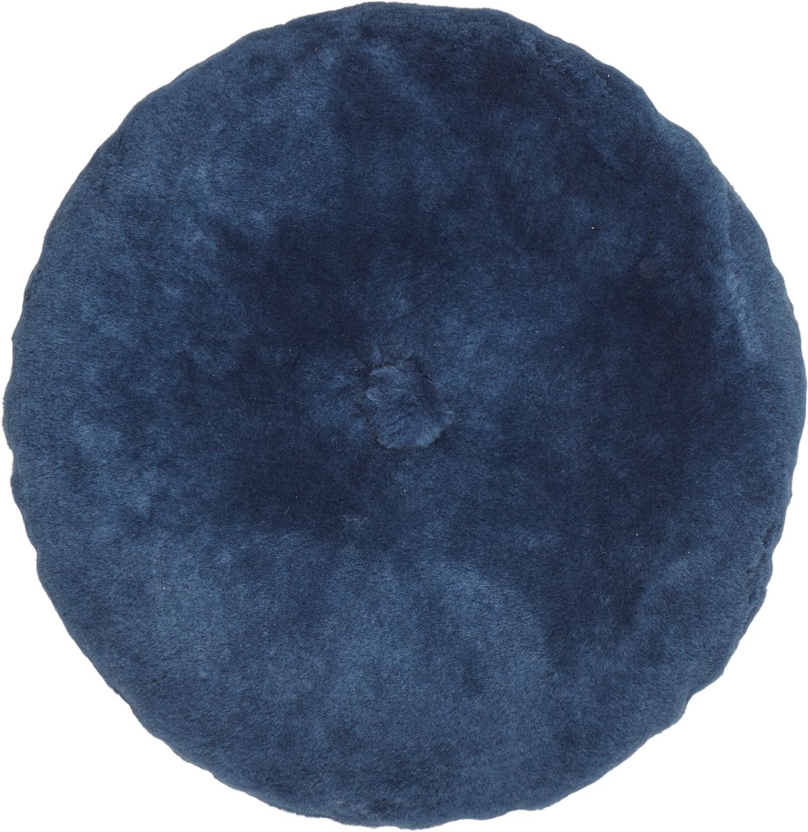 Lampaannahkainen tyyny | Mokasiini | Kaksipuolinen | Ø 45 cm