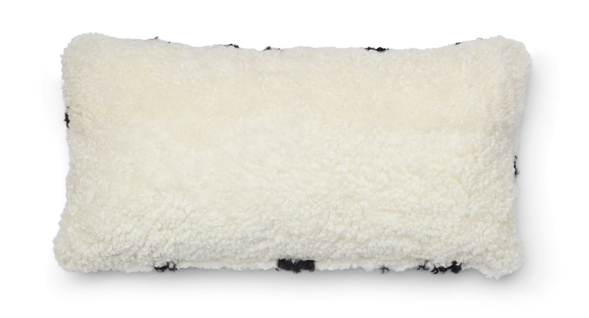 Zebra lampaannahkainen tyyny | Lyhytkarvainen | Uusi-Seelanti | Kaksipuolinen | 30x60 cm