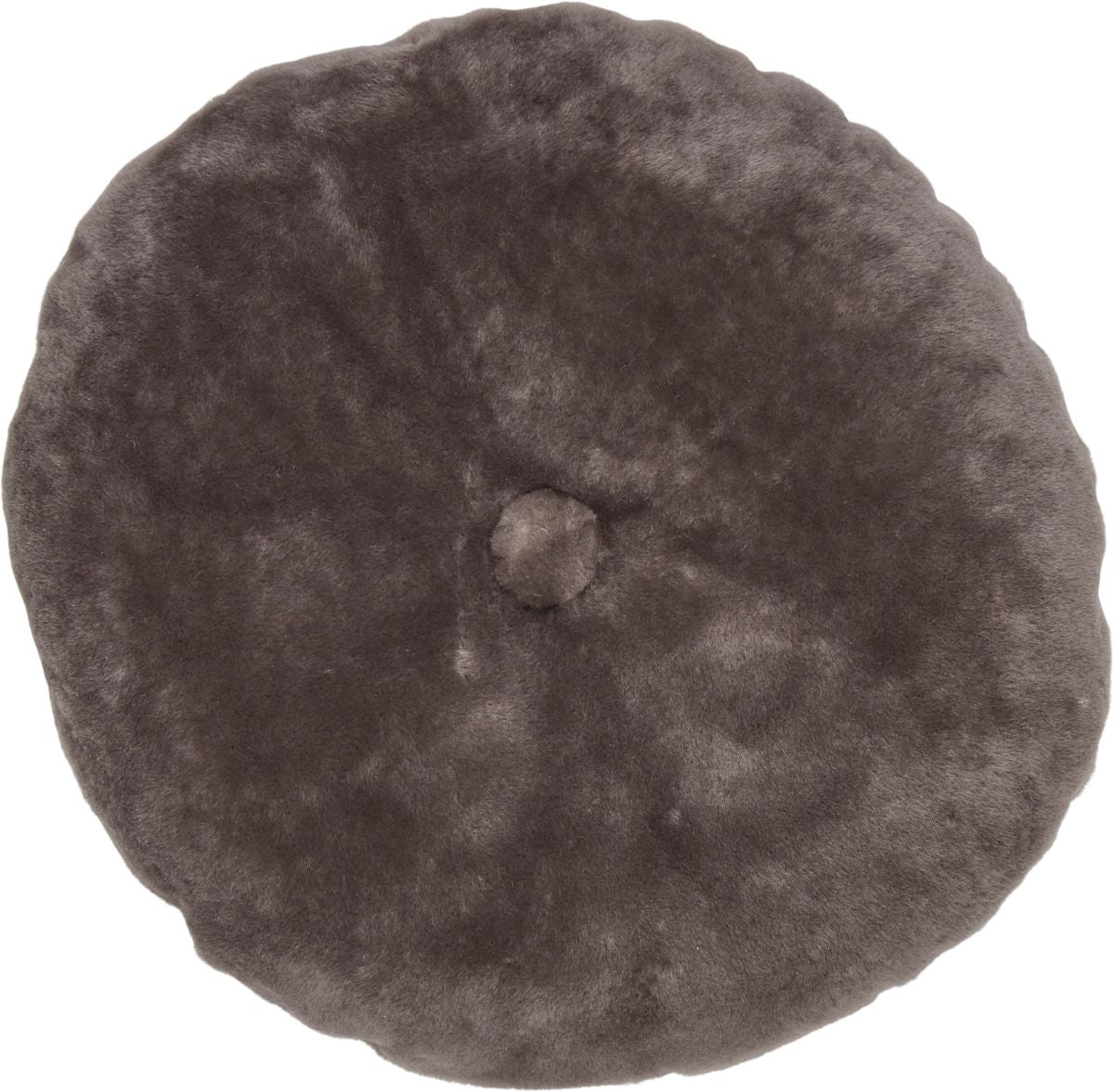 Lampaannahkainen tyyny | Mokasiini | Kaksipuolinen | Ø 45 cm