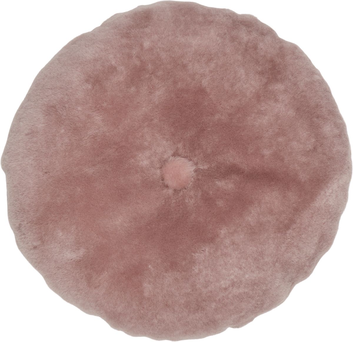 Lampaannahkainen tyyny | Mokasiini | Kaksipuolinen | Ø 45 cm