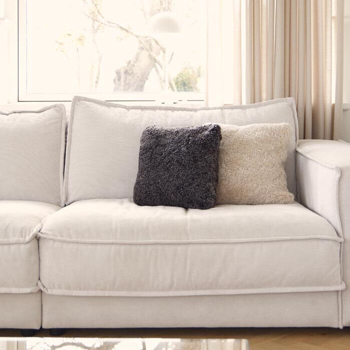 Lampaannahkainen tyyny | Lyhytkarvainen | Uusi-Seelanti | Kaksipuolinen | 40x40 cm