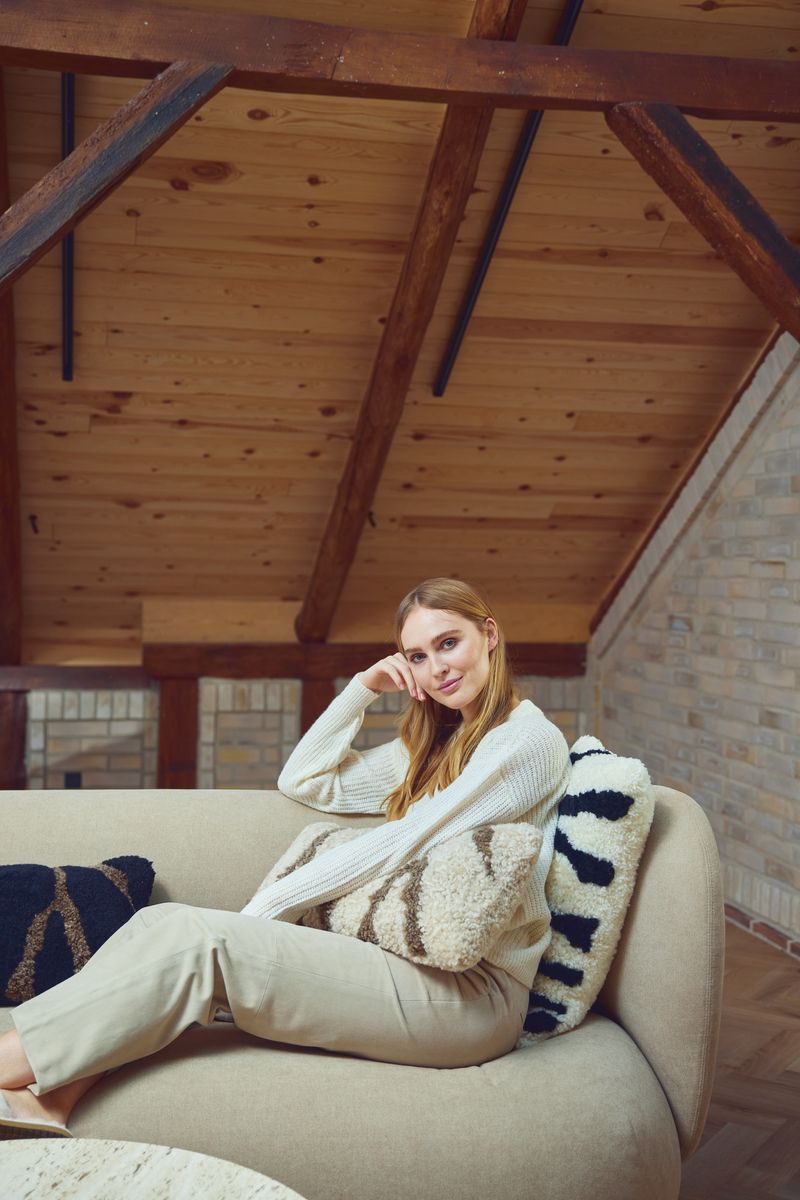 Zebra lampaannahkainen tyyny | Lyhytkarvainen | Uusi-Seelanti | Kaksipuolinen | 30x60 cm