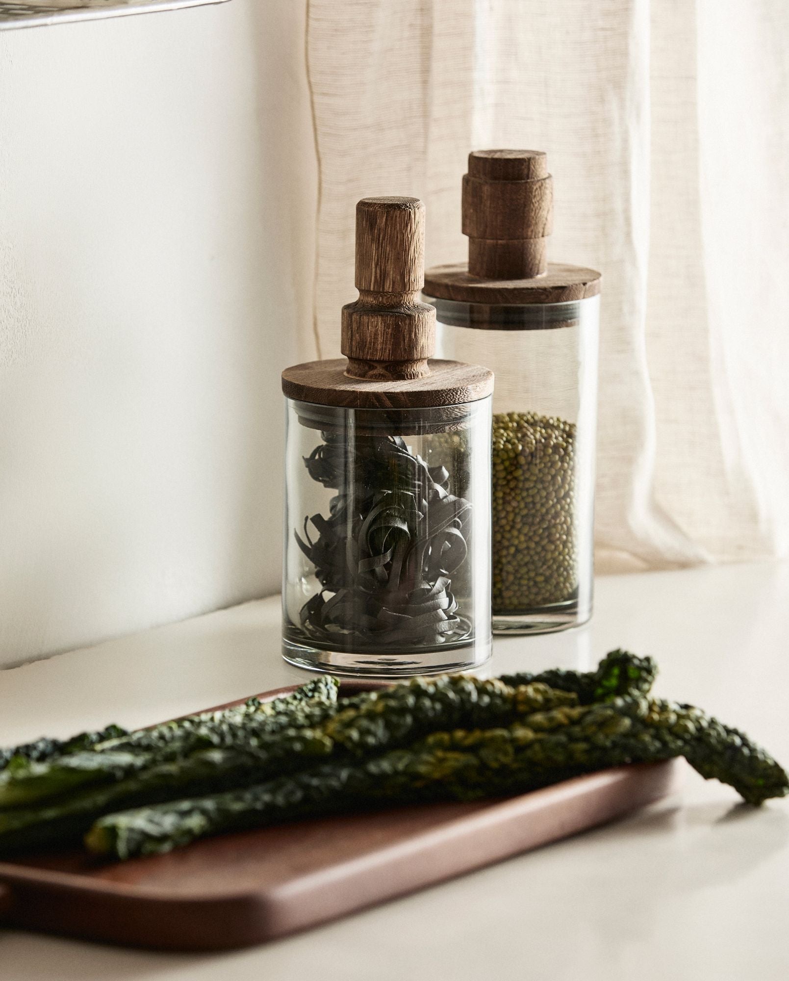 Sage -säilytyslasi puun kansi - 850 ml
