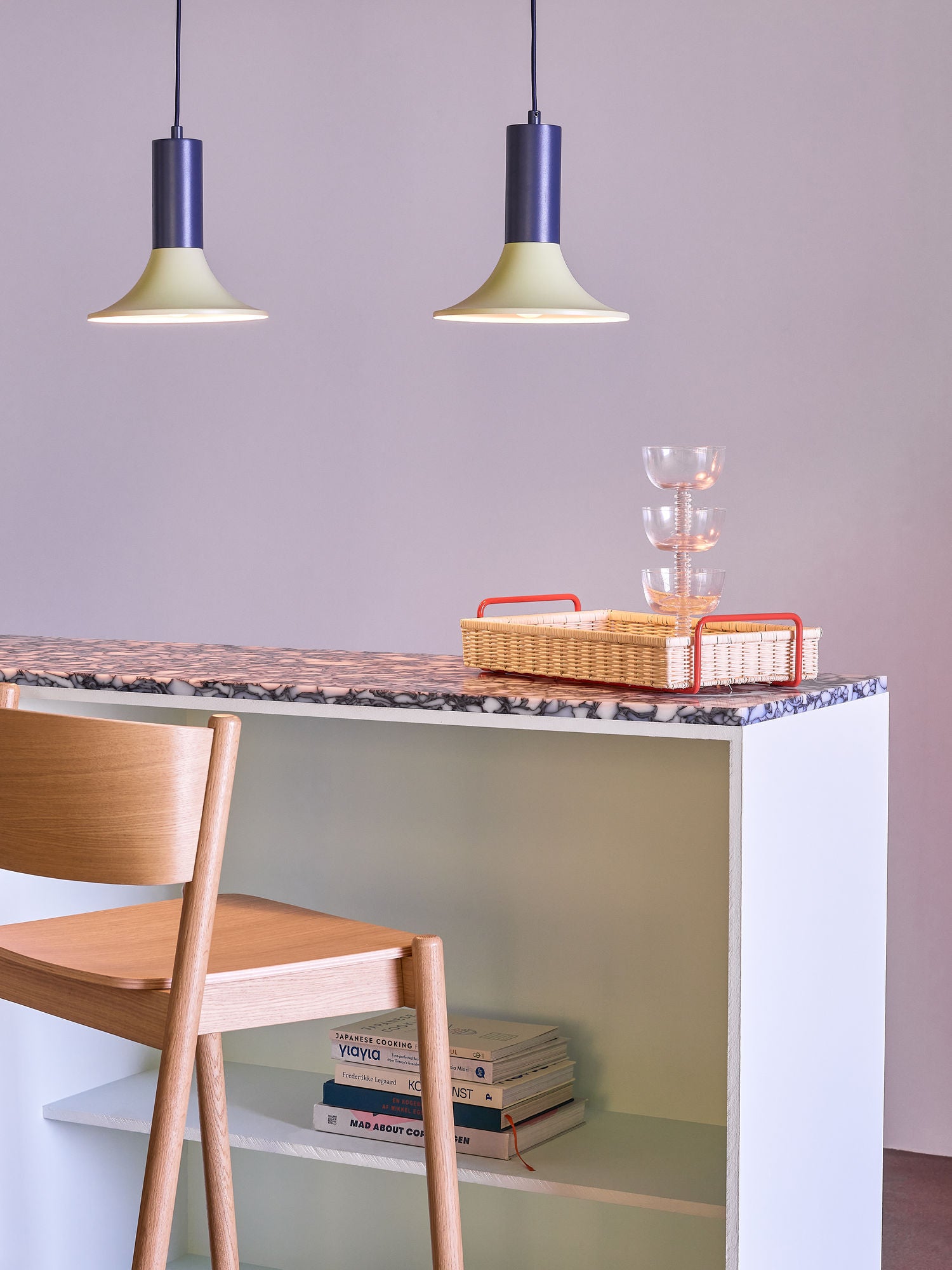 Hübsch Luminary -riipus sininen/vaaleanvihreä