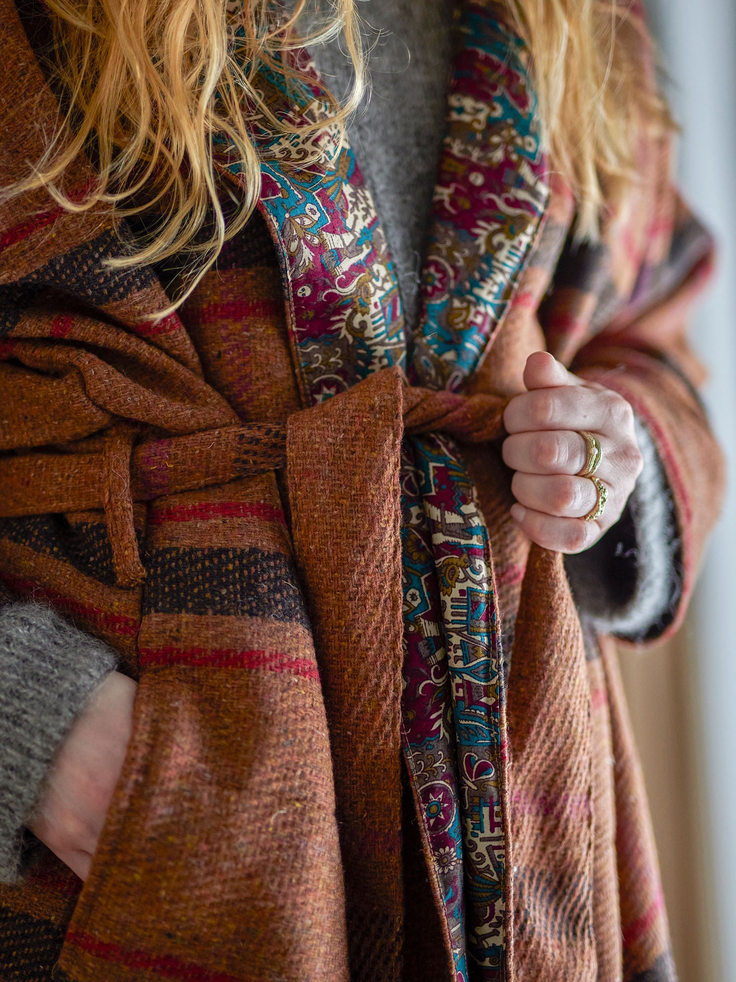Luova kokoelma Rieti Kimono, Brown, Upcled