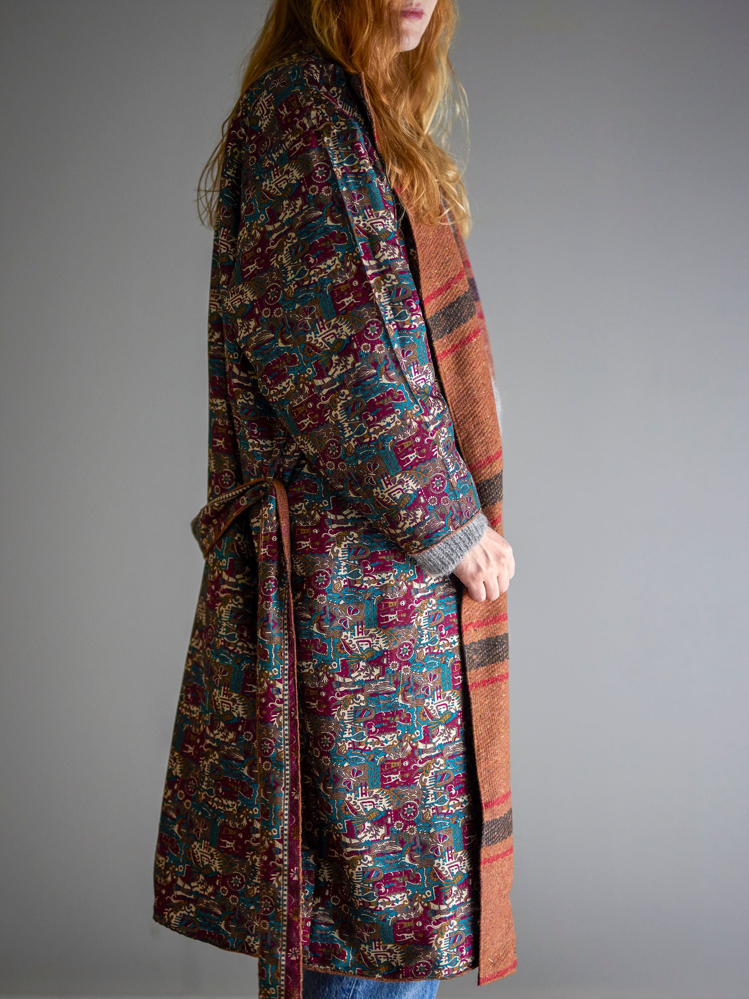 Luova kokoelma Rieti Kimono, Brown, Upcled