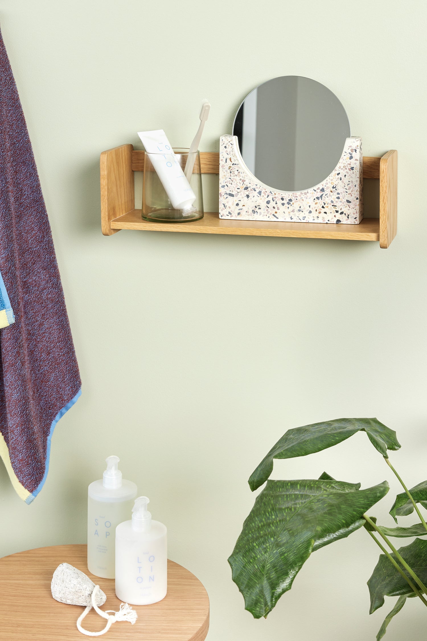 Nomad -hylly yksi luonto - 40x12xh12cm