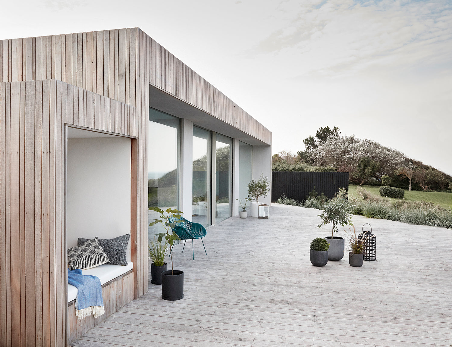 Ruudukon lyhty mustat (sarja 2) - Ø35xh54, Ø41xh58cm