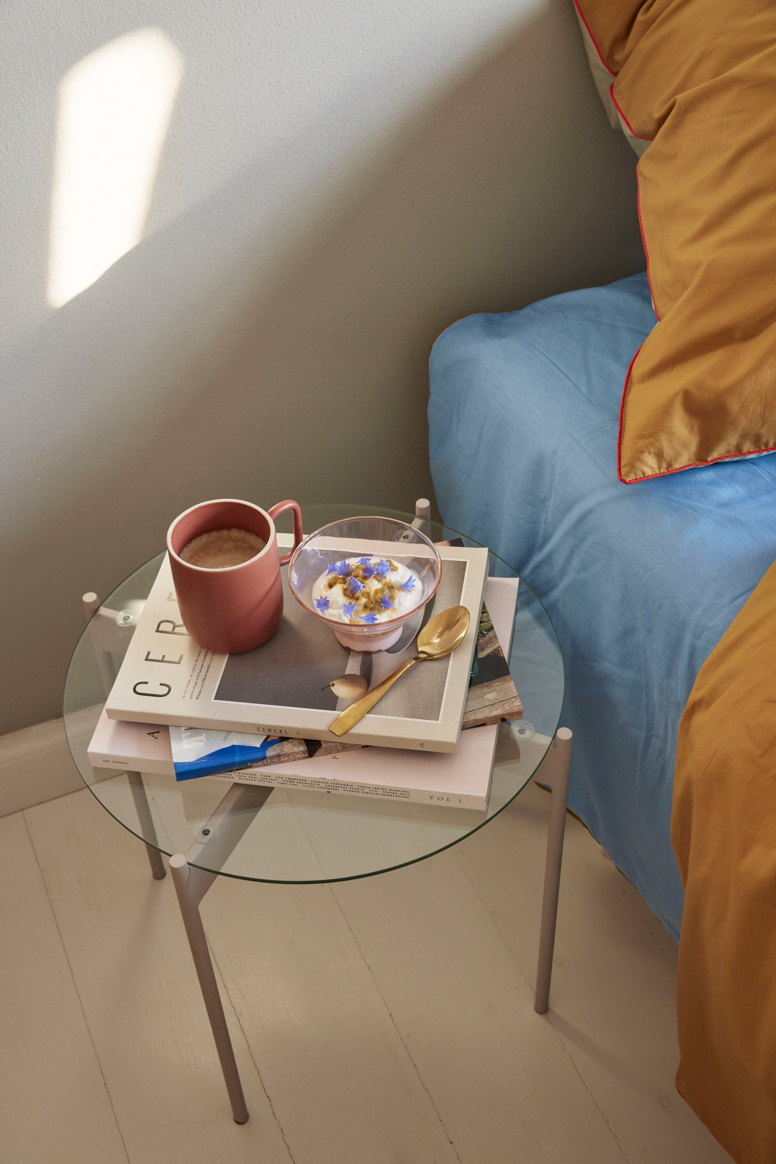 Palkin sivupöydän hiekka - Ø45xh42cm