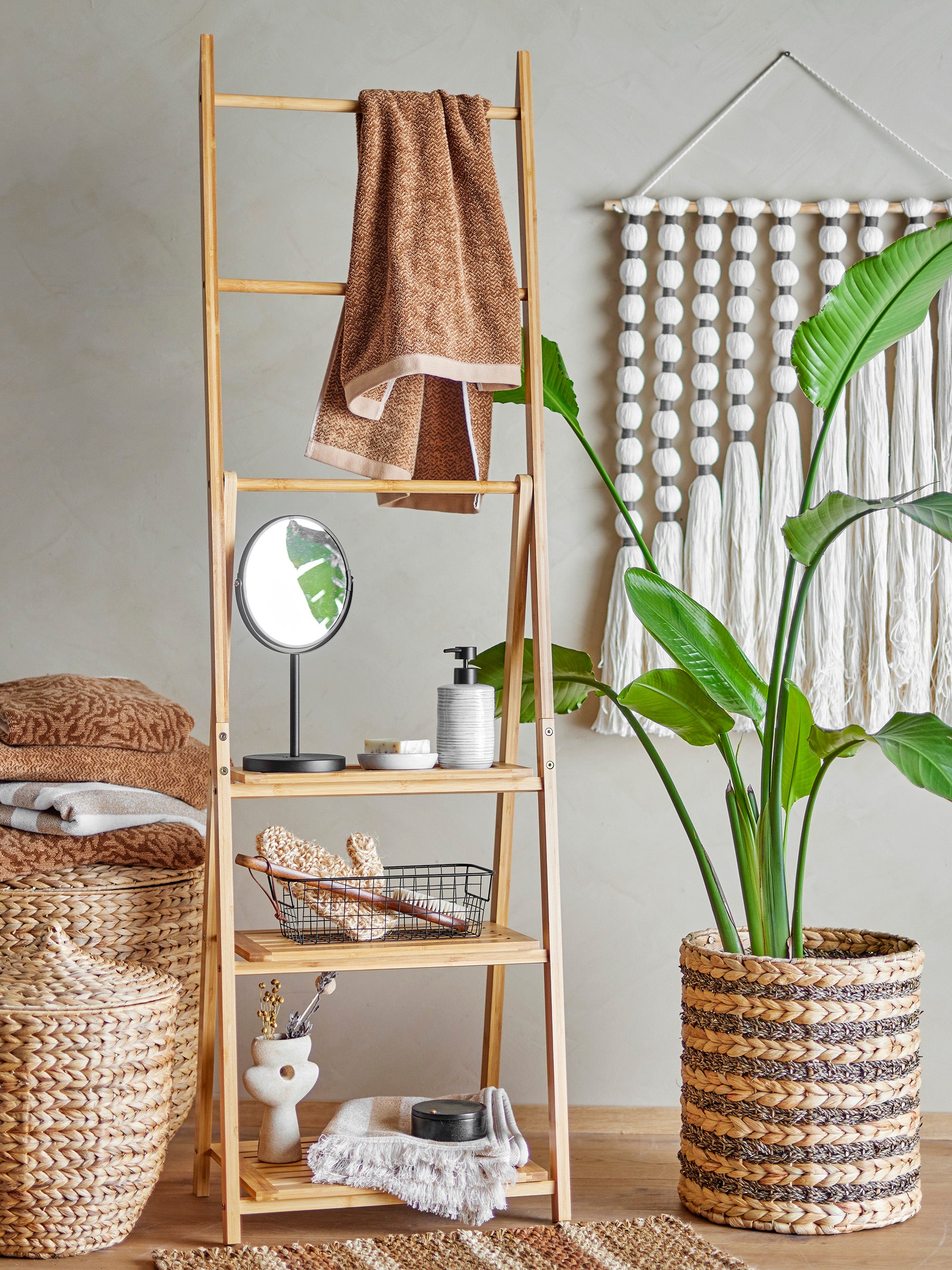 Lievä pöytäpeili, musta, metalli