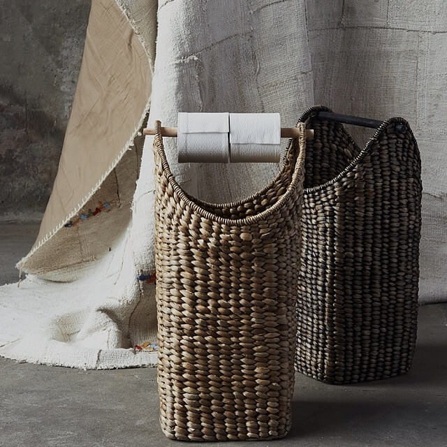 Kurv High - Sort - Vandhyacint - W: 30 H: 60 D: 27 cmp - Muubs - DesignGaragen.dk