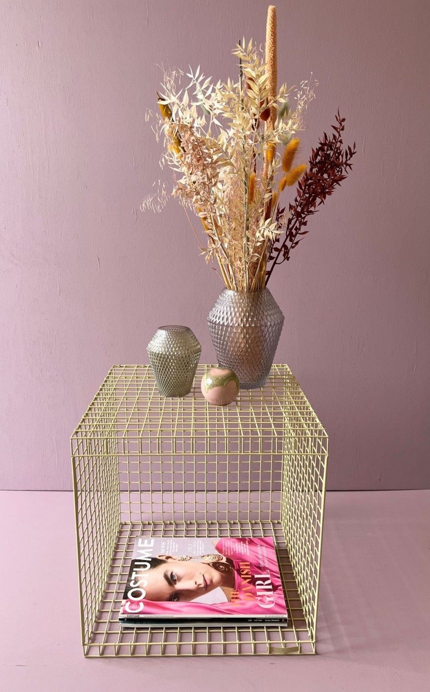 Kalager Design Lankakuutio, vihreä beige