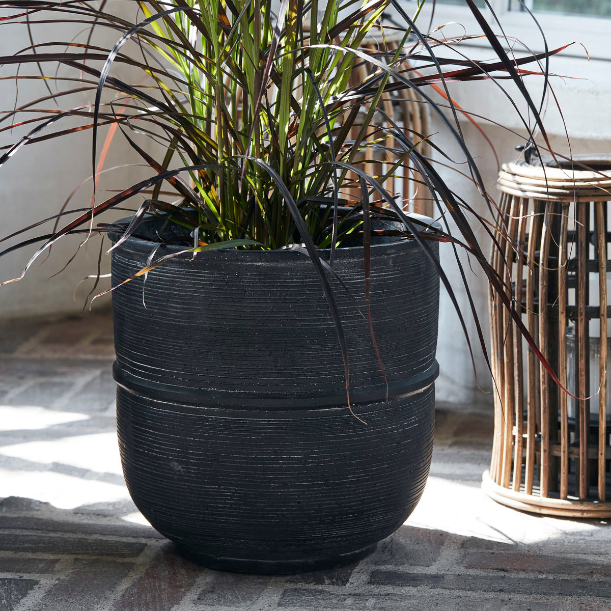 Talo -lääkäri - yrttipot, maa, betoni - h: 28 cm, dia: 28 cm