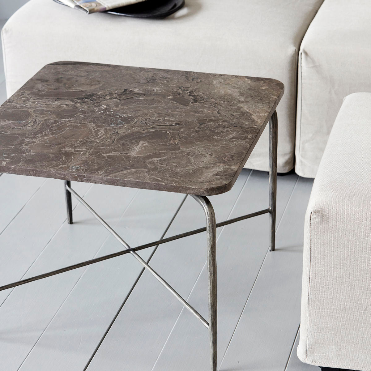 House Doctor-sohvapöytä, Neliö, Ruskea-l: 60 cm, leveys: 60 cm, K: 45 cm