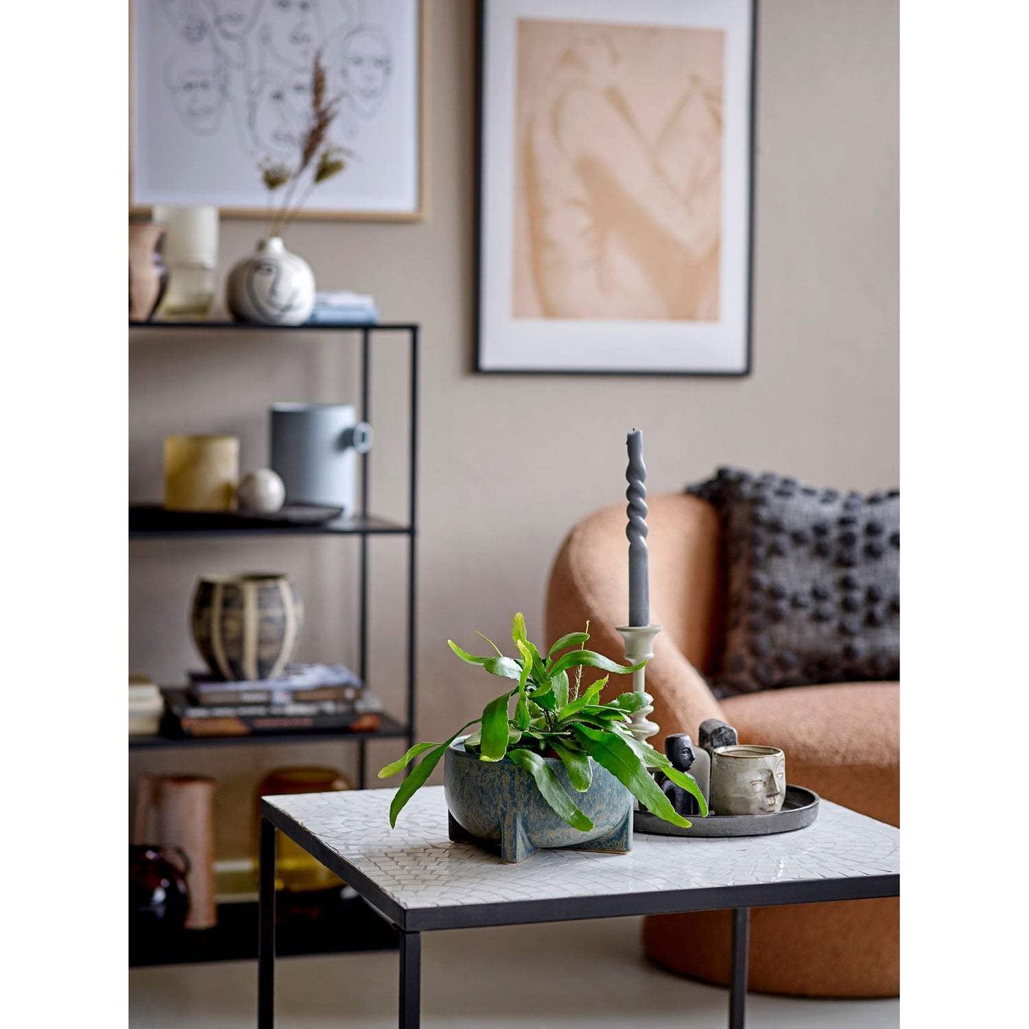 Bloomingville Ves Hylde, Sort, Metal B: 35cm, H: 103cm, L: 60cm - Bloomingville - DesignGaragen.dk