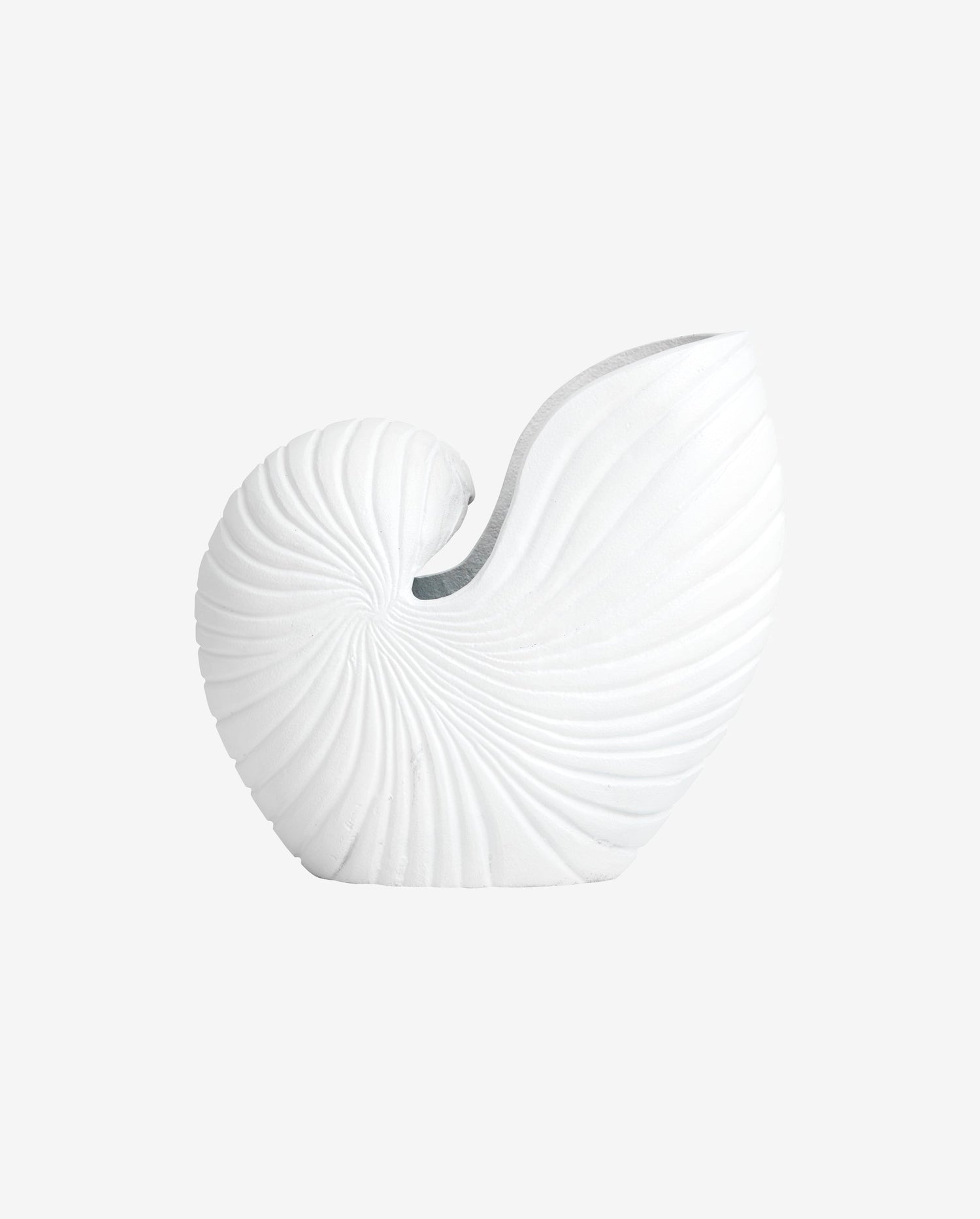 Rakitu -kukkamaljakko - Conch - H25 cm - valkoinen