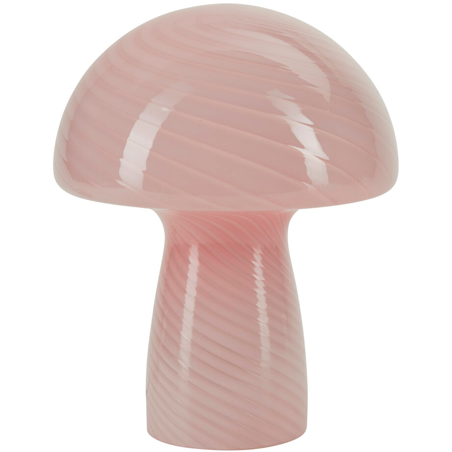 Bahne - sienilamppu / sienpöytävalaisin, vaaleanpunainen - H23 cm.
