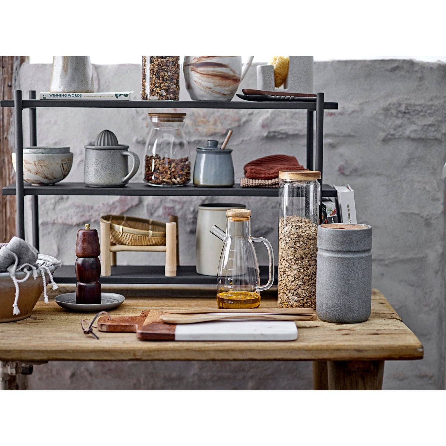 Bloomingville Sabri Salt & Peppermill, Natur, Akacie & Gummitræ - Bloomingville - DesignGaragen.dk