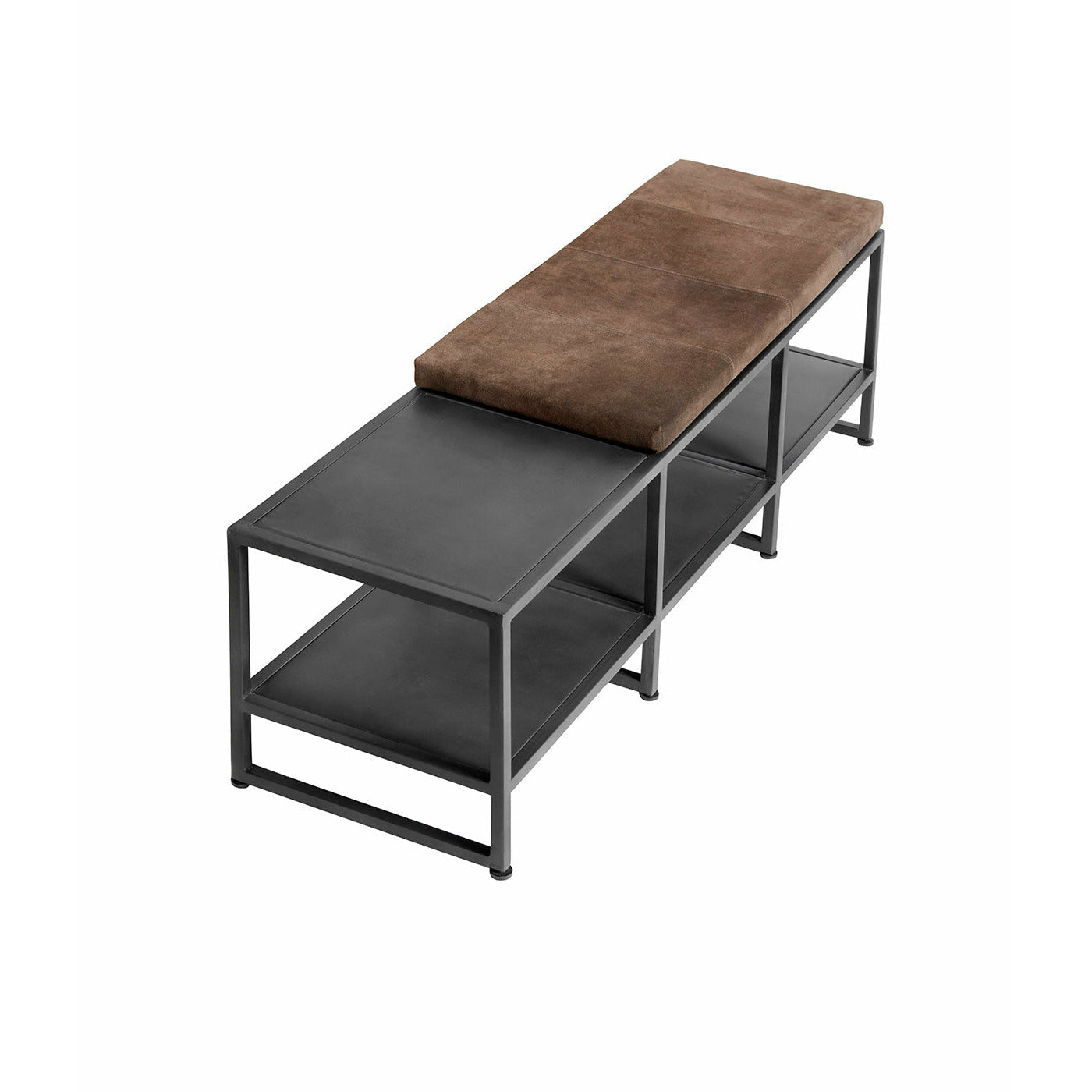 MUUBS - Bænk Bronx L - Sort (LGB) - Jern - B135xD40xH45 cm - Muubs - DesignGaragen.dk