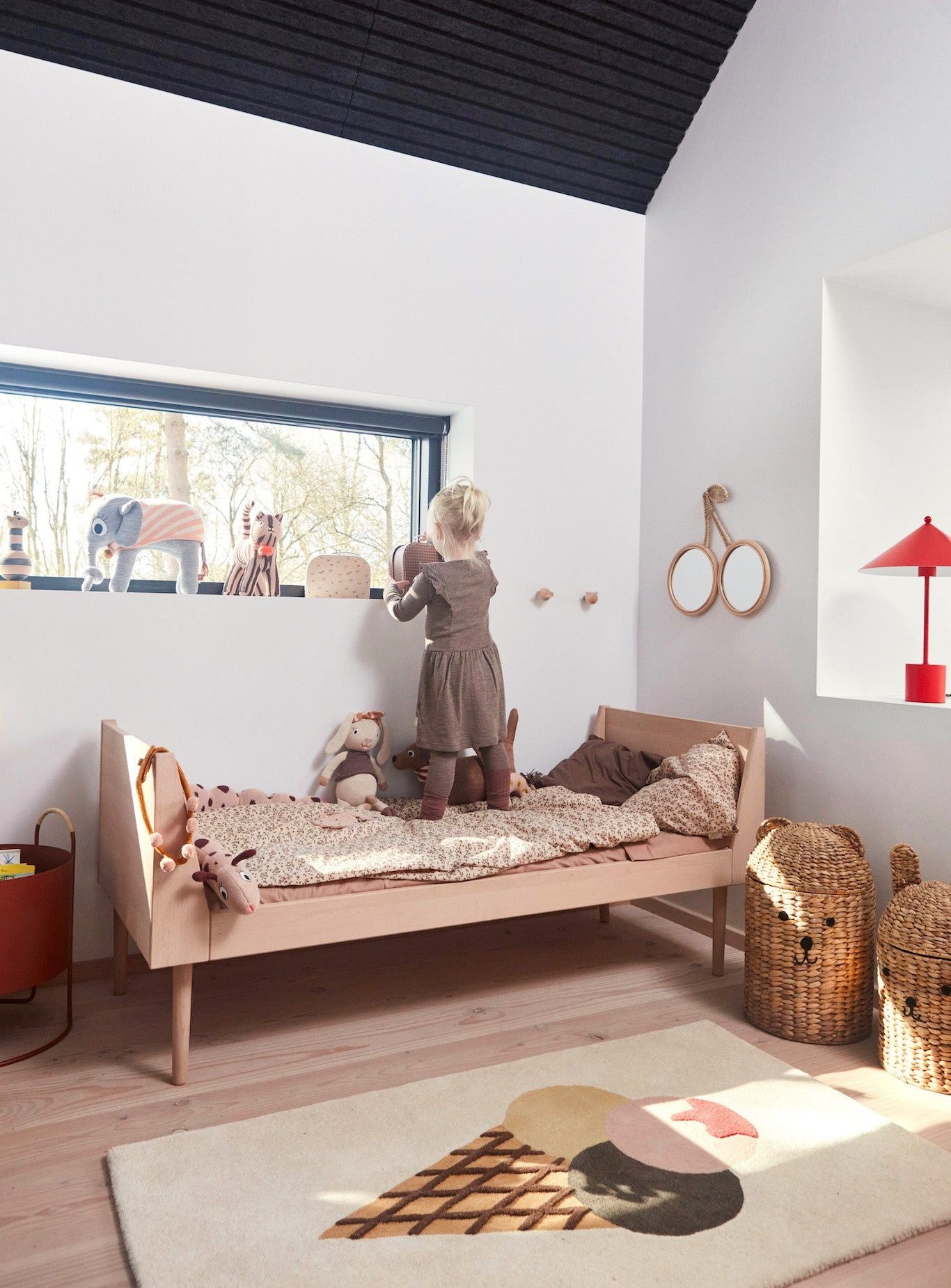 OYOY MINI karhun ja kanin säilytyskori - 2 kpl