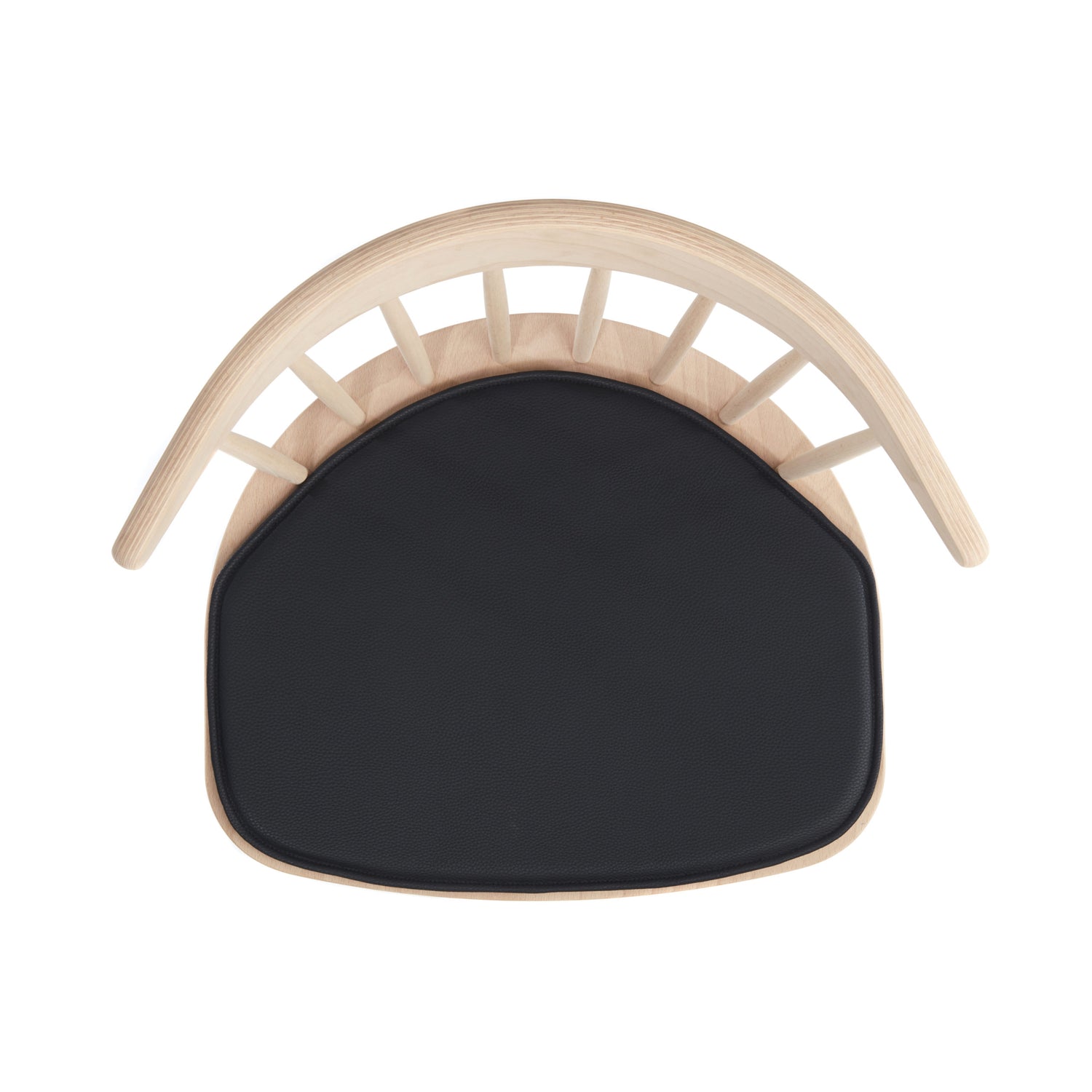 Luksus sort læderhynde til HAY J104 stolene - Hynder til HAY J104 stolen - DesignGaragen.dk