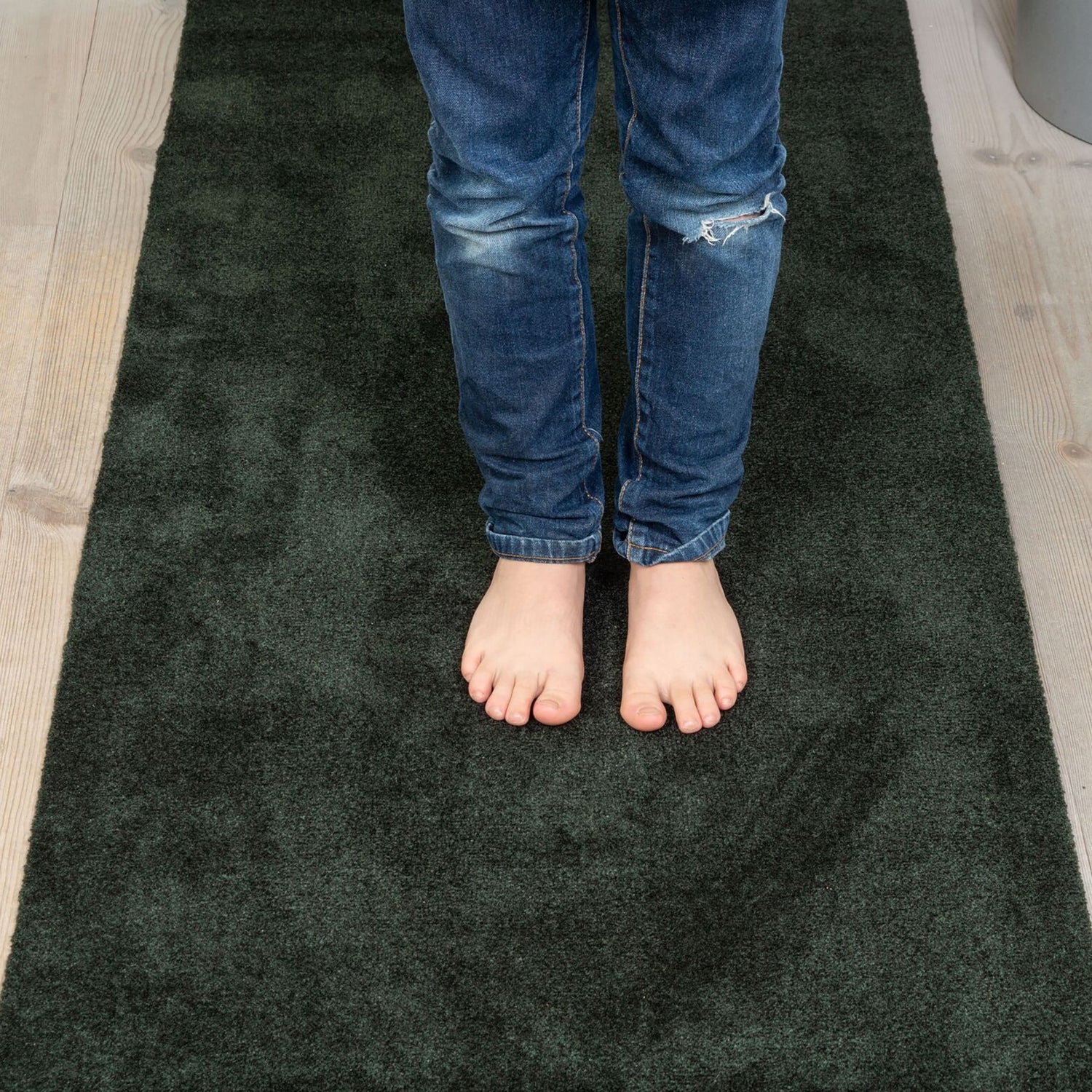 GULVMÅTTE 67 x 120 cm - UNI COLOUR/DARK GREEN - Tica Copenhagen - DesignGaragen.dk