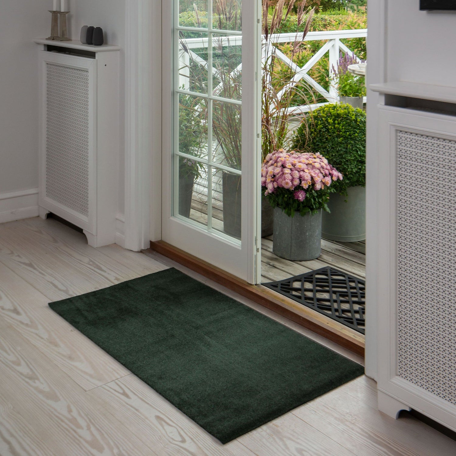 GULVMÅTTE 67 x 120 cm - UNI COLOUR/DARK GREEN - Tica Copenhagen - DesignGaragen.dk