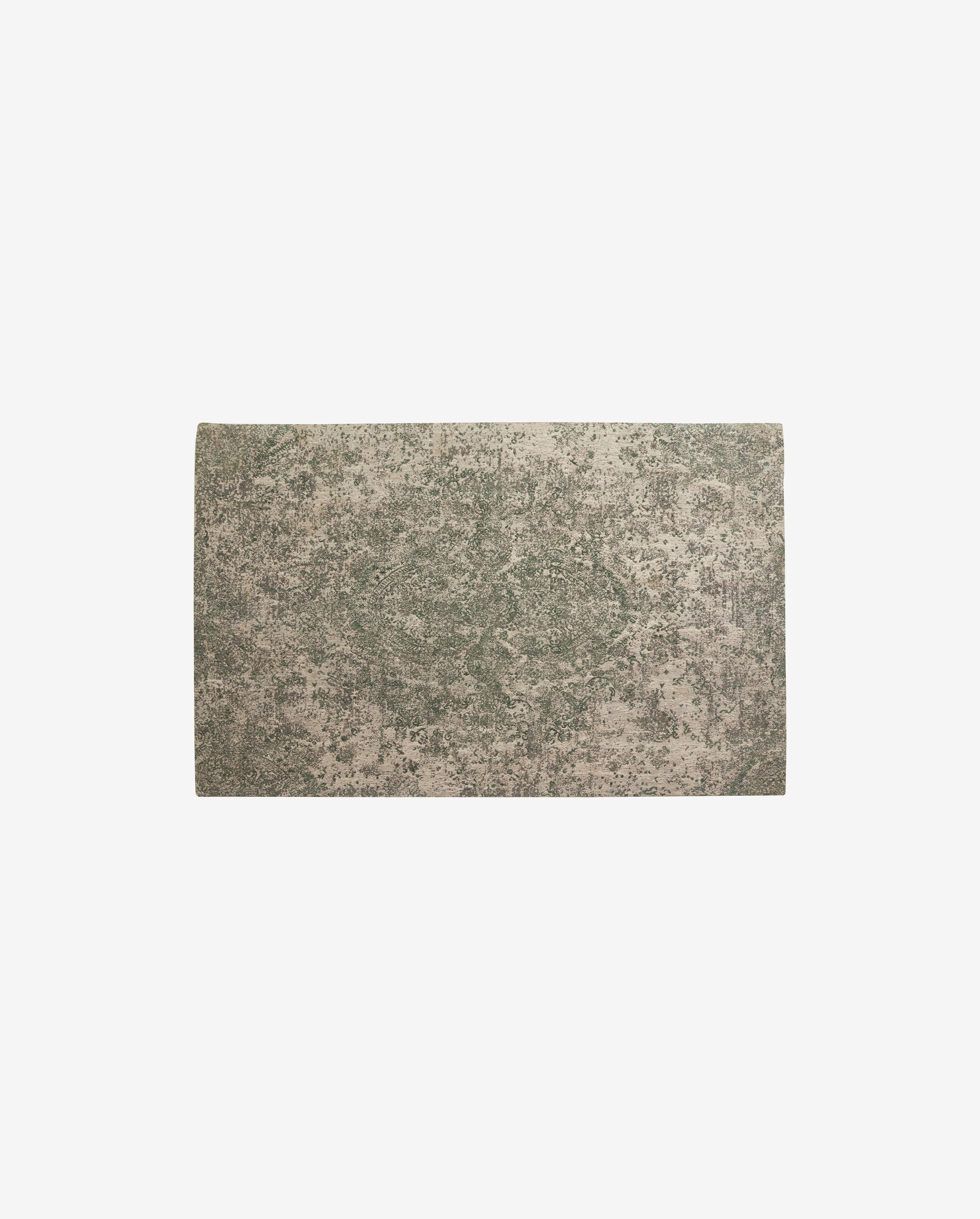 Aria Jacquard kudottu matto - 160x240 cm - vihreä/beige