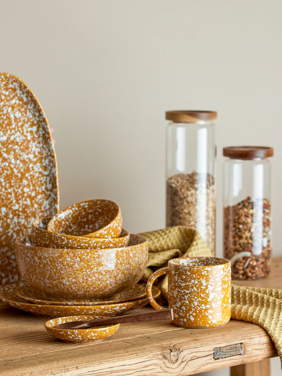 Bloomingville Carmel tarjoilulaji, ruskea, kivitavara