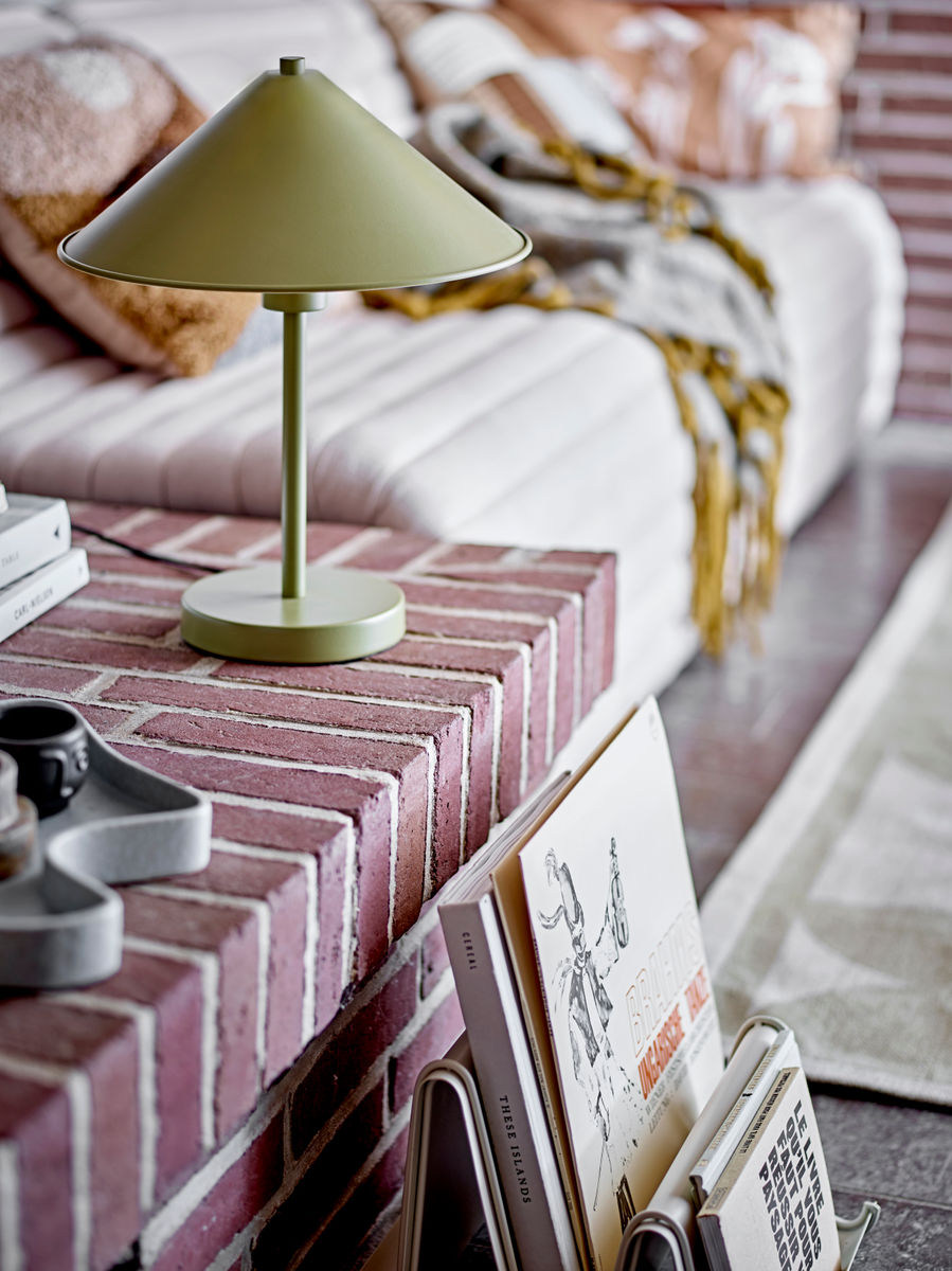 Bloomingville Bakoni -pöytävalaisin, vihreä, metalli