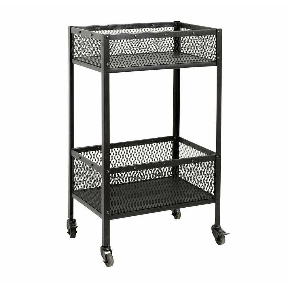 Nordal Easy Rolling Pöytä raudassa - 54x38 cm - musta