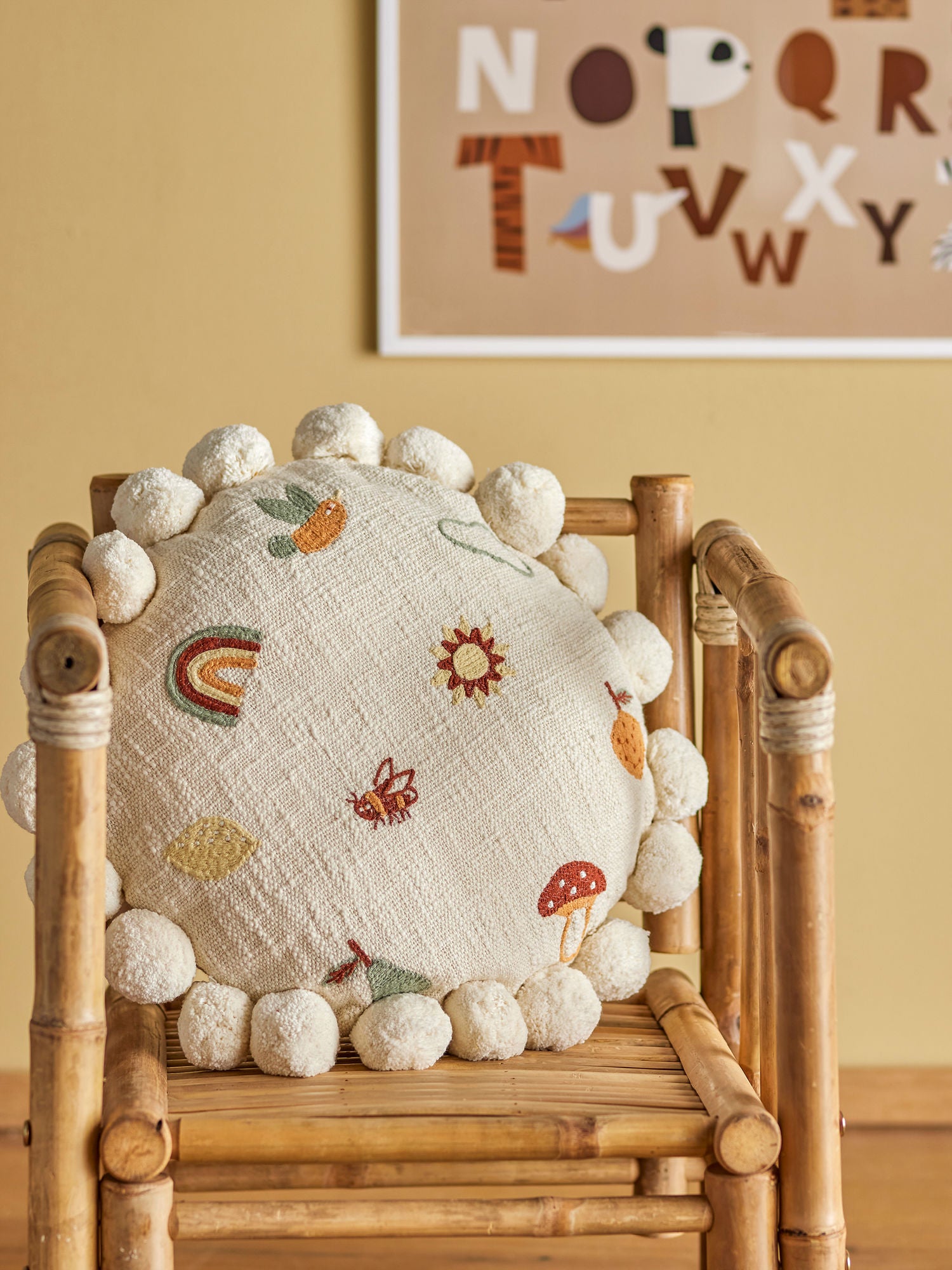 Bloomingville MINI Agnes Pude, Natur, Bomuld - Bloomingville MINI - DesignGaragen.dk