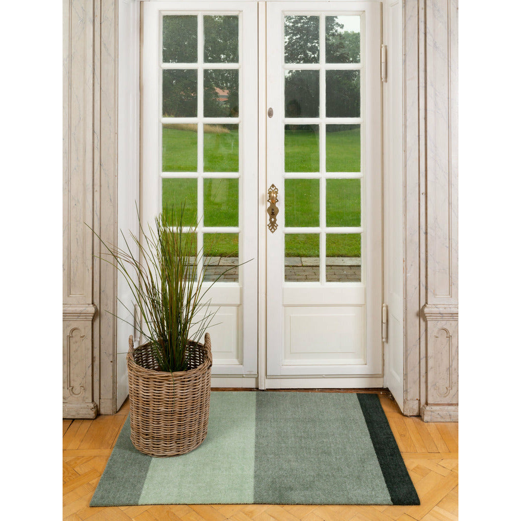 STRIPES HORISONTAL - LYS/STØVET/MØRK GRØN - Tica Copenhagen - DesignGaragen.dk