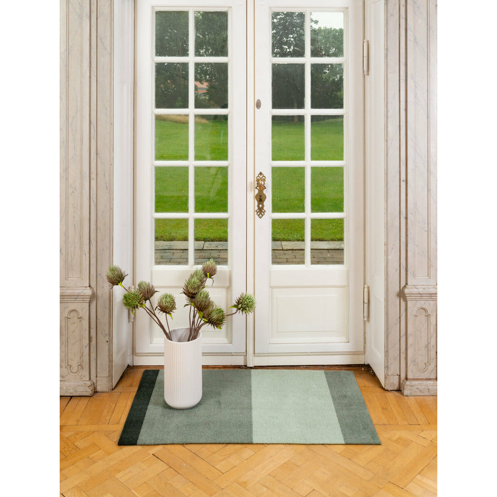 STRIPES HORISONTAL - LYS/STØVET/MØRK GRØN - Tica Copenhagen - DesignGaragen.dk