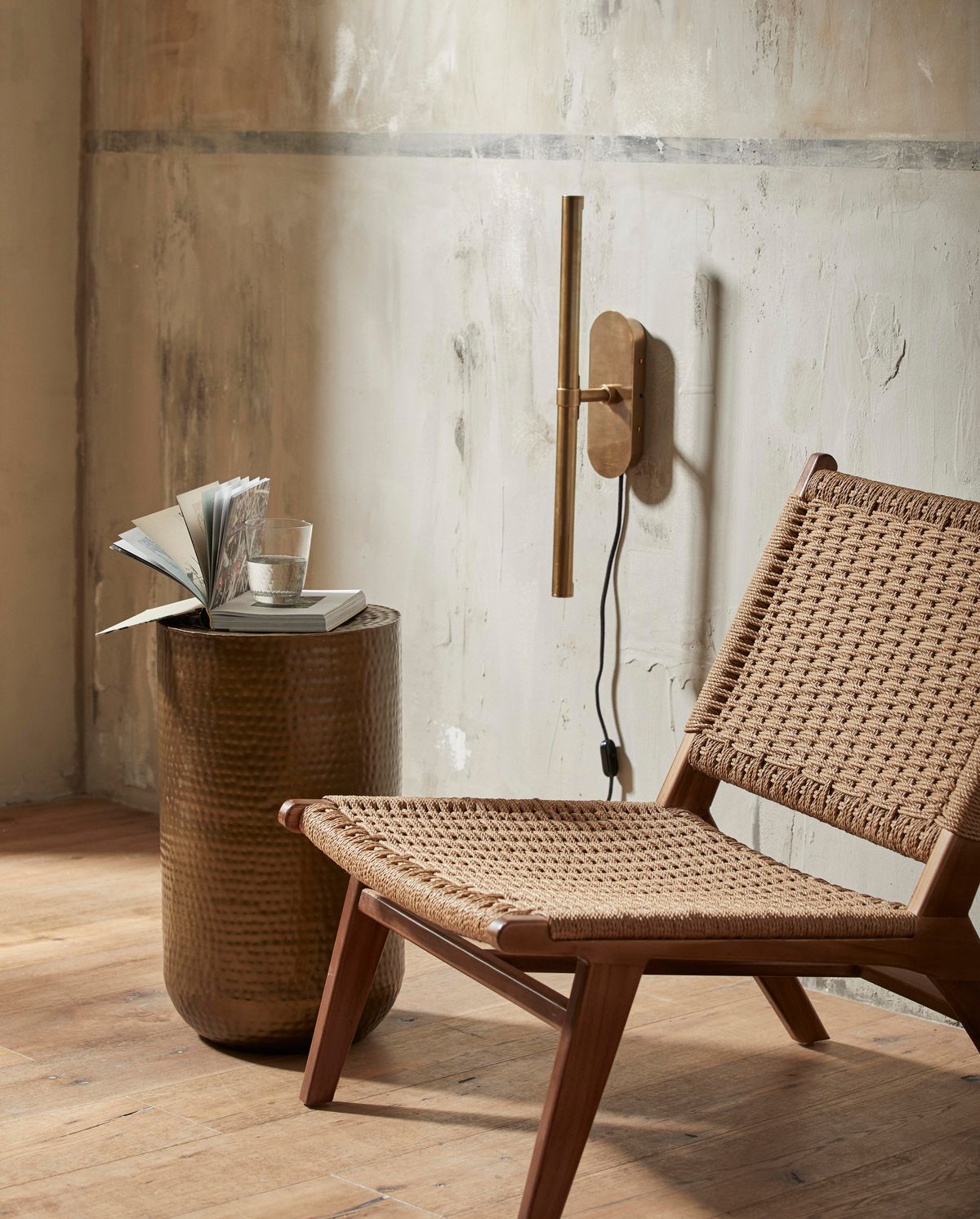 Luna -seinävalaisin, s - messinki