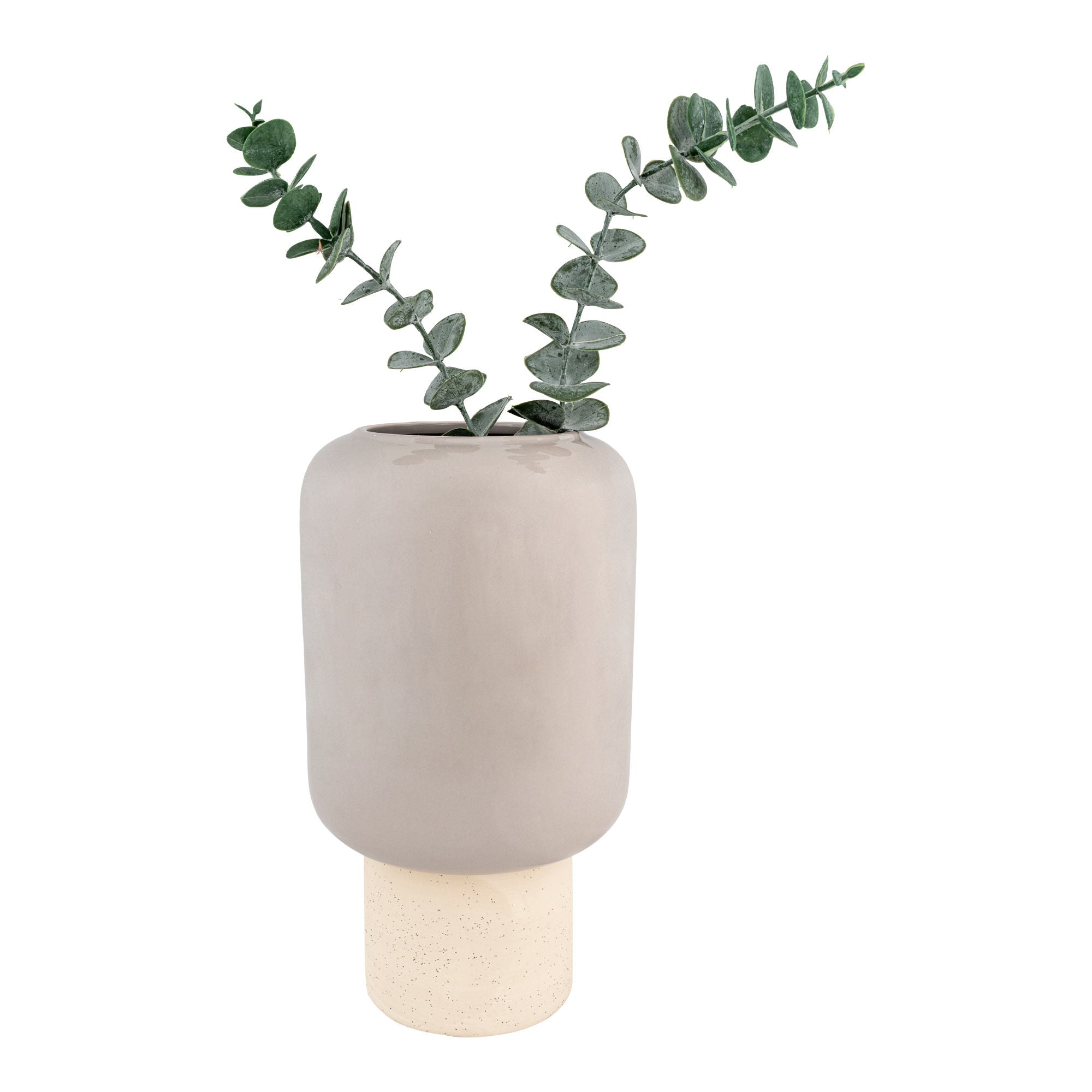 Maljakko - maljakko keramiikassa, harmaa, Ø15x27 cm