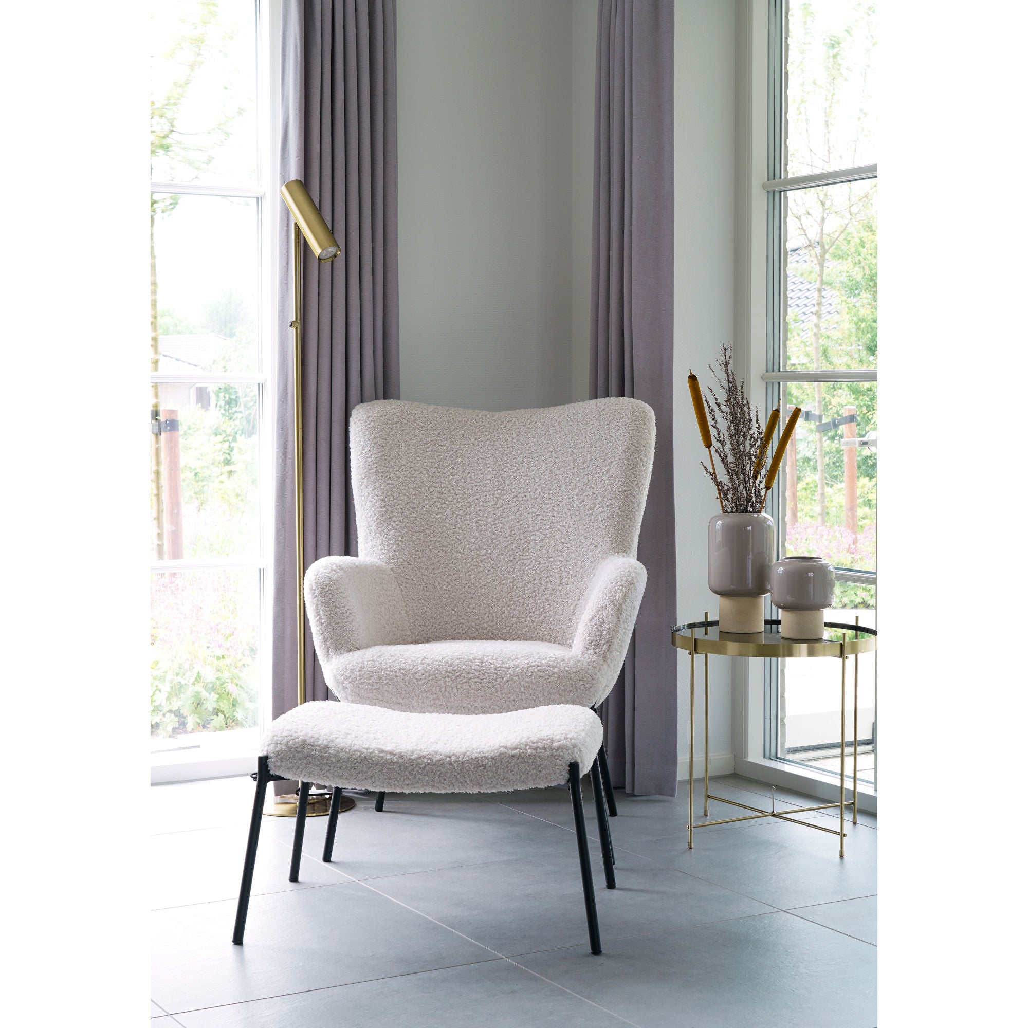 Maljakko - maljakko keramiikassa, harmaa, Ø15x27 cm