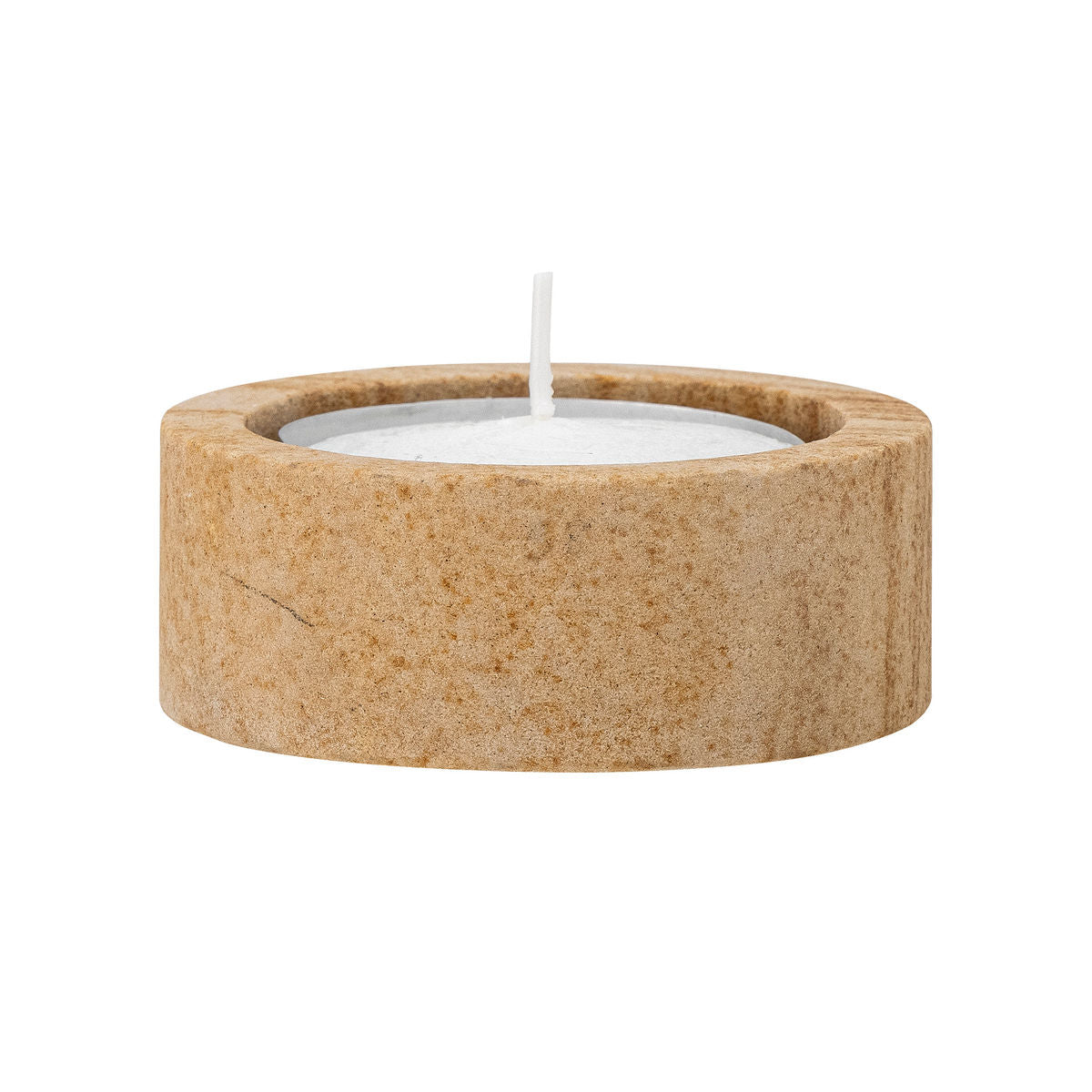 Bloomingville Dalin Votive & Candle Holder, Brun, Sandsten - Bloomingville - DesignGaragen.dk