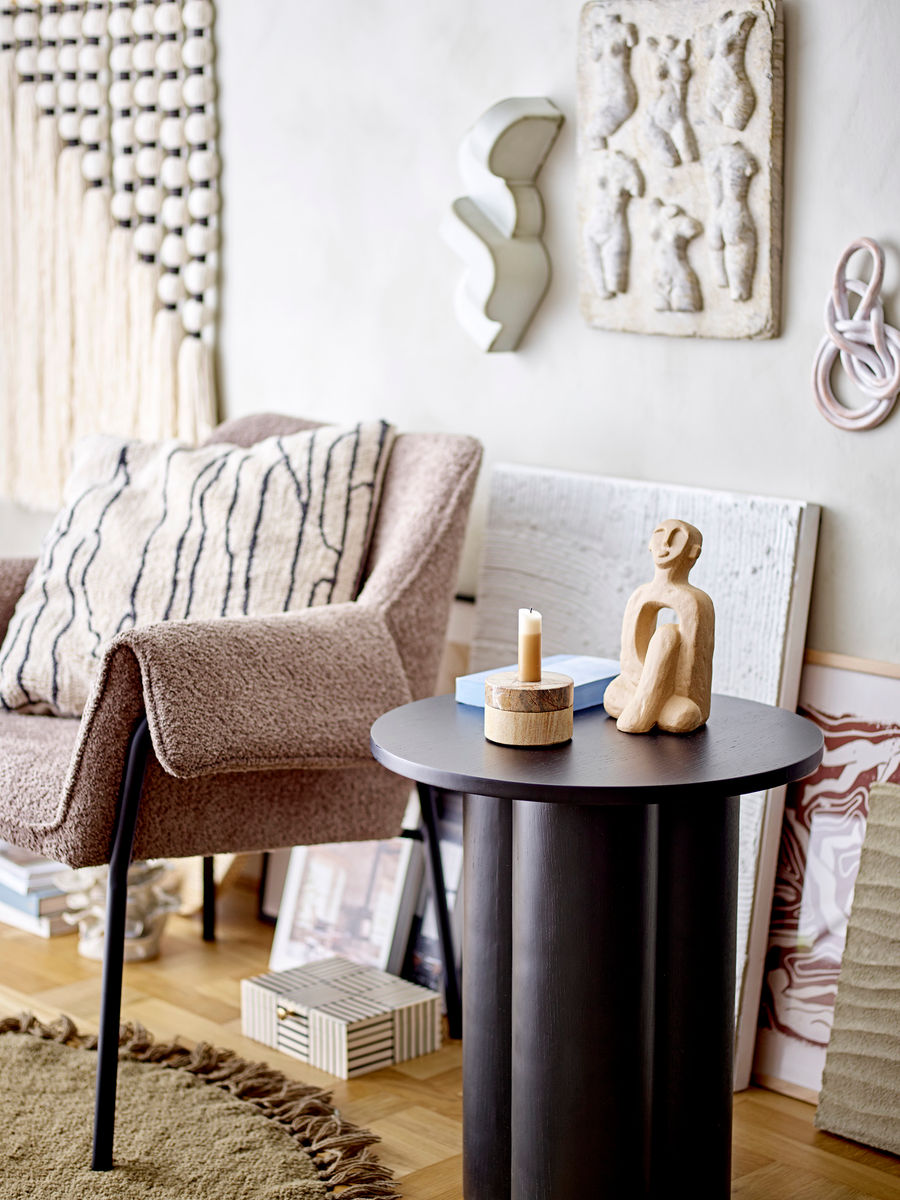 Bloomingville Dalin Votive & Candle Holder, Brun, Sandsten - Bloomingville - DesignGaragen.dk