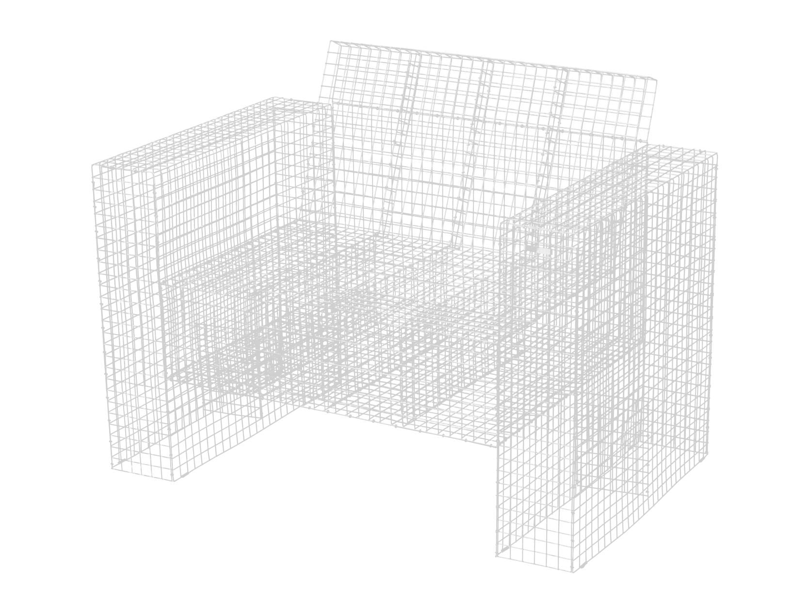 Kalager Design Wire Loungechair, valkoinen