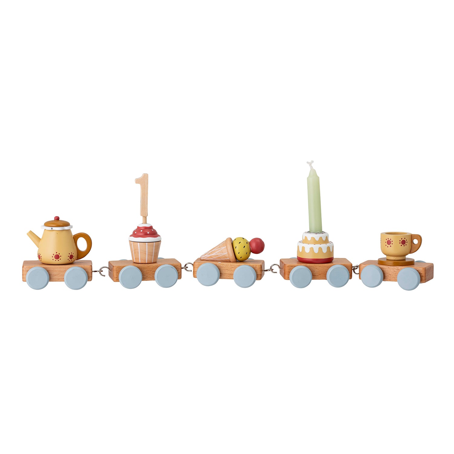 Mo Birthday Decoration, Gul, Bøg - L39xH7xW5 cm - BLOOMINGVILLE MINI - DesignGaragen.dk